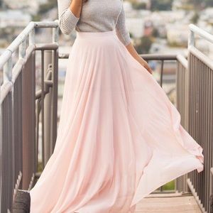 Pink Maxi skirt